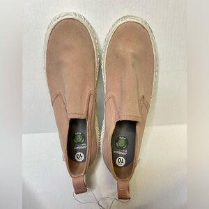 Hybrid Green Label Lively Pink Canvas Slip On Loafer Size 10 Men’s NEW